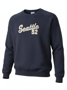 Mens Navy Blue Seattle 52 Sweatshirt Size: XL